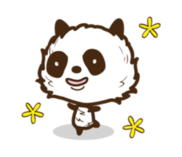 Head is larger panda. sticker #9618619