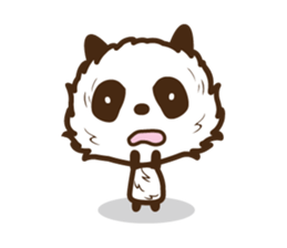 Head is larger panda. sticker #9618621