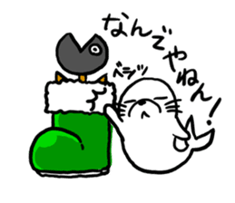 Seal boots sticker #9618868