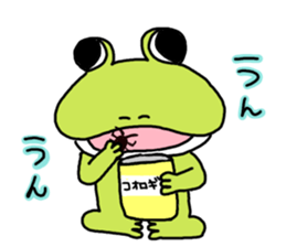 Sticker of a usable frog sticker #9619216