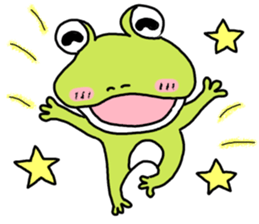Sticker of a usable frog sticker #9619219