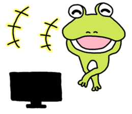 Sticker of a usable frog sticker #9619224