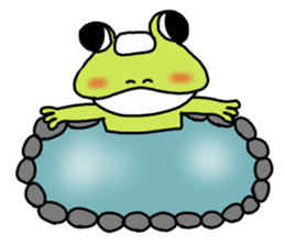 Sticker of a usable frog sticker #9619229