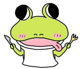 Sticker of a usable frog sticker #9619230