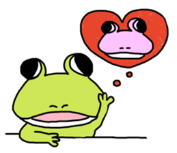 Sticker of a usable frog sticker #9619231