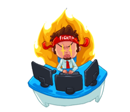 Workaholica sticker #9619608