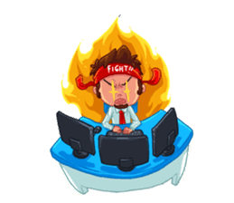 Workaholica sticker #9619608