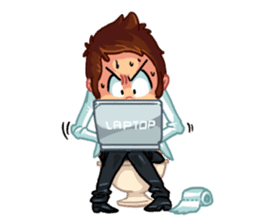 Workaholica sticker #9619613