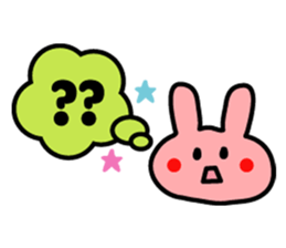 Japanese cute rabbit sticker sticker #9620450