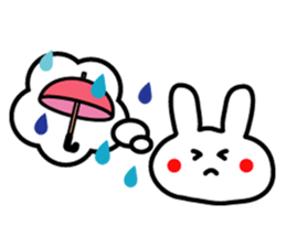 Japanese cute rabbit sticker sticker #9620451