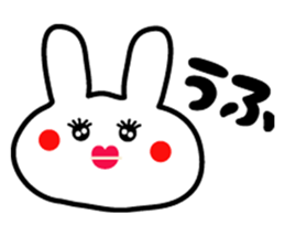 Japanese cute rabbit sticker sticker #9620452