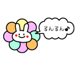 Japanese cute rabbit sticker sticker #9620453