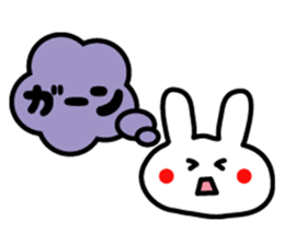 Japanese cute rabbit sticker sticker #9620458