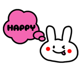 Japanese cute rabbit sticker sticker #9620461