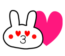 Japanese cute rabbit sticker sticker #9620475
