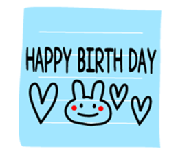 Japanese cute rabbit sticker sticker #9620476