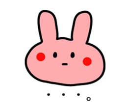 Japanese cute rabbit sticker sticker #9620487