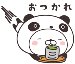 cute rabbit in panda -hiroshima- sticker #9621259