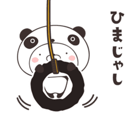 cute rabbit in panda -hiroshima- sticker #9621283