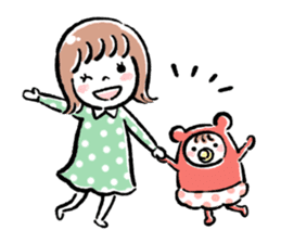 mom&baby NAKAYOSHI stickers sticker #9622688