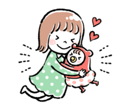mom&baby NAKAYOSHI stickers sticker #9622691