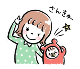 mom&baby NAKAYOSHI stickers sticker #9622695