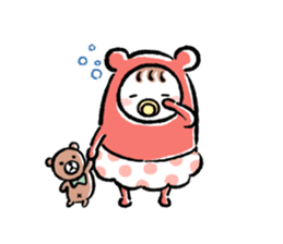 mom&baby NAKAYOSHI stickers sticker #9622712
