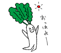 A day of Japanese white radish sticker #9623568