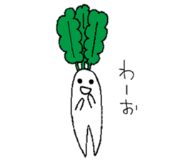A day of Japanese white radish sticker #9623589