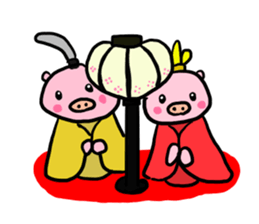 Spring event of pig mother sticker #9624215