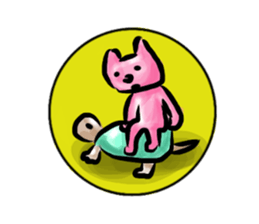 The Hare and the Tortoise. sticker #9624306