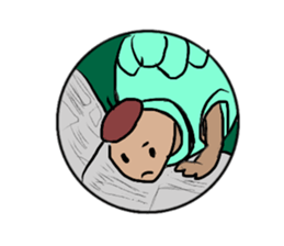 The Hare and the Tortoise. sticker #9624310