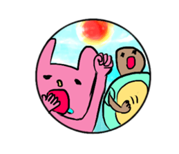 The Hare and the Tortoise. sticker #9624313