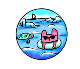 The Hare and the Tortoise. sticker #9624315