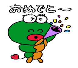 Daily life of Mr.larva of a butterfly 1 sticker #9624676