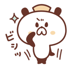 Of nurses "who worries Nurse" panda sticker #9625030