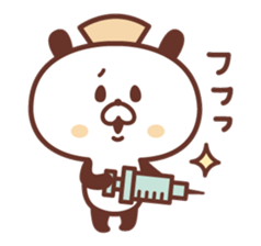 Of nurses "who worries Nurse" panda sticker #9625032