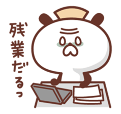 Of nurses "who worries Nurse" panda sticker #9625033