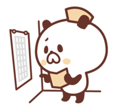 Of nurses "who worries Nurse" panda sticker #9625034