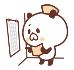 Of nurses "who worries Nurse" panda sticker #9625034