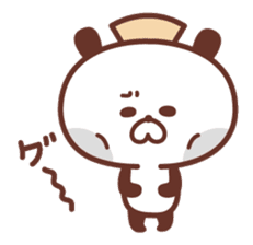 Of nurses "who worries Nurse" panda sticker #9625041