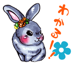 Sticker of rabbit owners 2 sticker #9625265