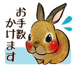 Sticker of rabbit owners 2 sticker #9625275