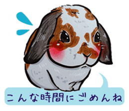 Sticker of rabbit owners 2 sticker #9625279