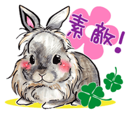 Sticker of rabbit owners 2 sticker #9625281