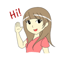 Miss Nadia : Adorable Girl sticker #9627608