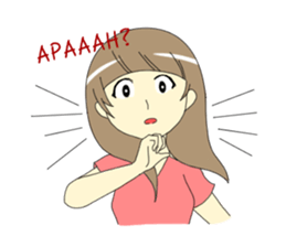 Miss Nadia : Adorable Girl sticker #9627622