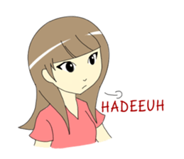 Miss Nadia : Adorable Girl sticker #9627625