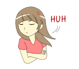 Miss Nadia : Adorable Girl sticker #9627626