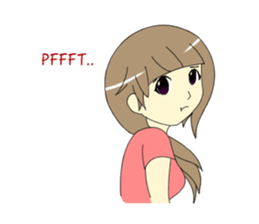 Miss Nadia : Adorable Girl sticker #9627640